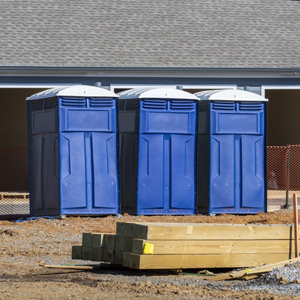 what is the expected delivery and pickup timeframe for the portable restrooms in Kinards South Carolina